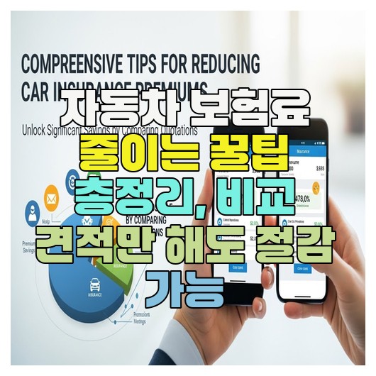  자동차 보험료 줄이는 꿀팁 총정리, 비교 견적만 해도 절감 가능