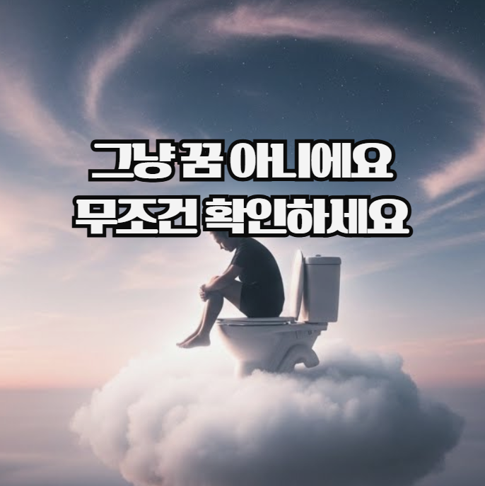  똥싸는 꿈 꿨다면 무조건 이거부터 보세요