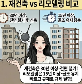  아파트 리모델링 재건축과 차이점 수평증축 수직증축 별동증축 뜻 차이점
