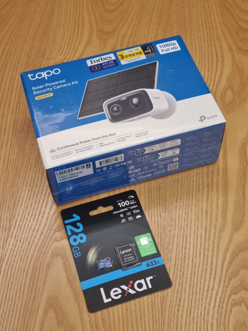단독주택에 설치하기 좋은 태양광 보안카메라 무선 홈cctv 타포 tapo c400kit 구매후기