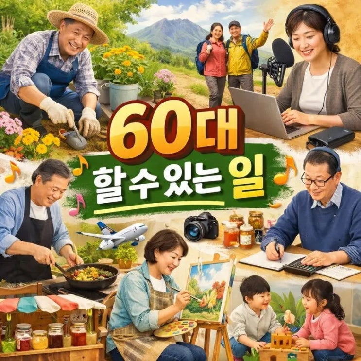  60대 할 수 있는 일 뭐가 있을까?