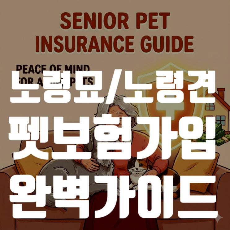  10살 넘은 우리 아이도 가능할까? 2025년 노령견/노령묘 펫보험 가입 조건, 심사 기준, 보장 분석의 모든 것