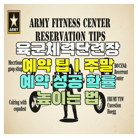  육군체력단련장 예약 팁｜주말 예약 성공 확률 높이는 법