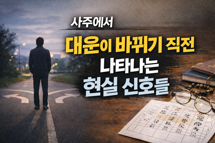  사주에서 대운이 바뀌기 직전에 나타나는 현실 신호들