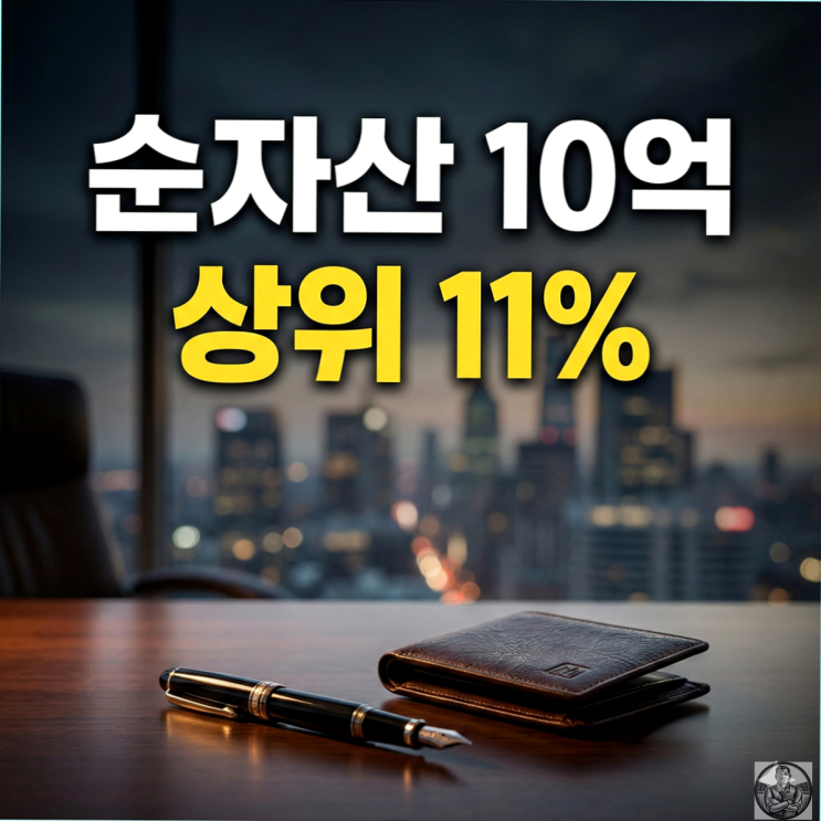  순자산 10억, 대한민국 상위 10% 현실, 2025 가계금융복지조사 분석