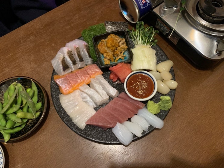  산내마을술집 고래별장 운정 이자카야 숙성회 맛집
