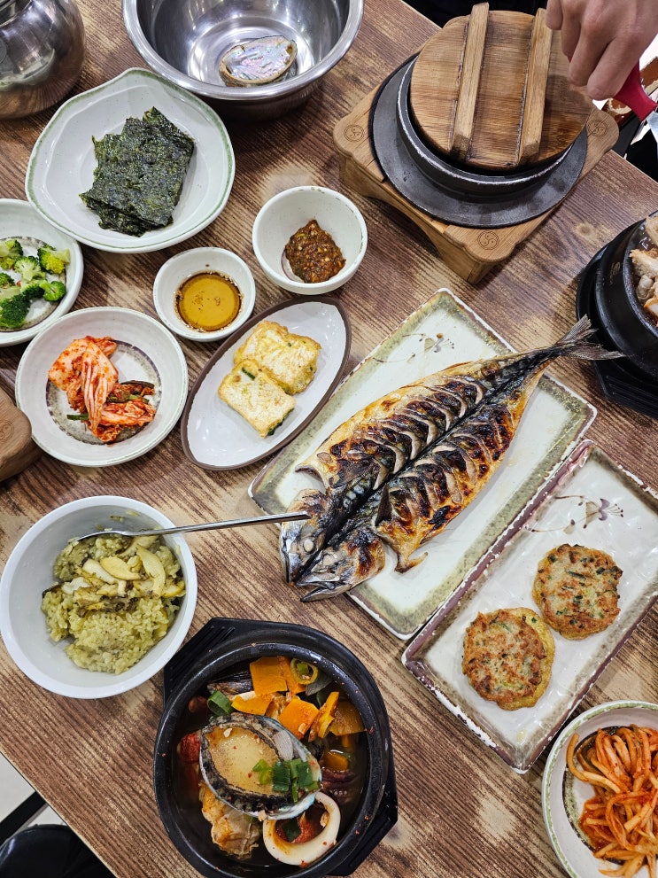  제주 공항근처 맛집 미스칠 전복돌솥밥 전복뚝배기 아침식사 추천