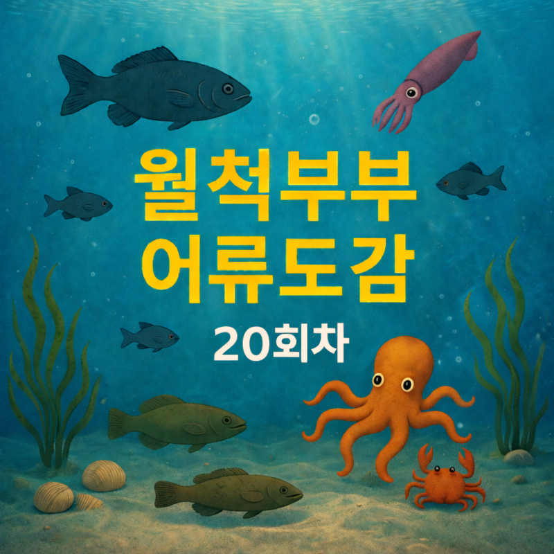 성대 서대 양태 알아보기 월척부부 어류도감 20회차