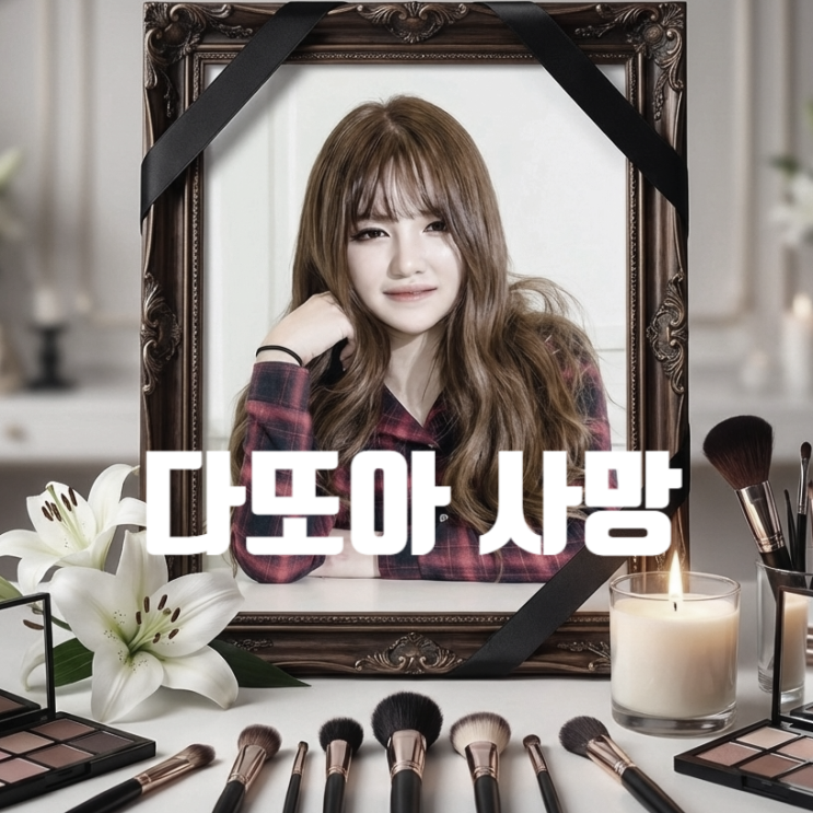 다또아 갑작스런 부고 소식 1세대 뷰티 유투버 사망 원인 충격 사인에 모두 눈물