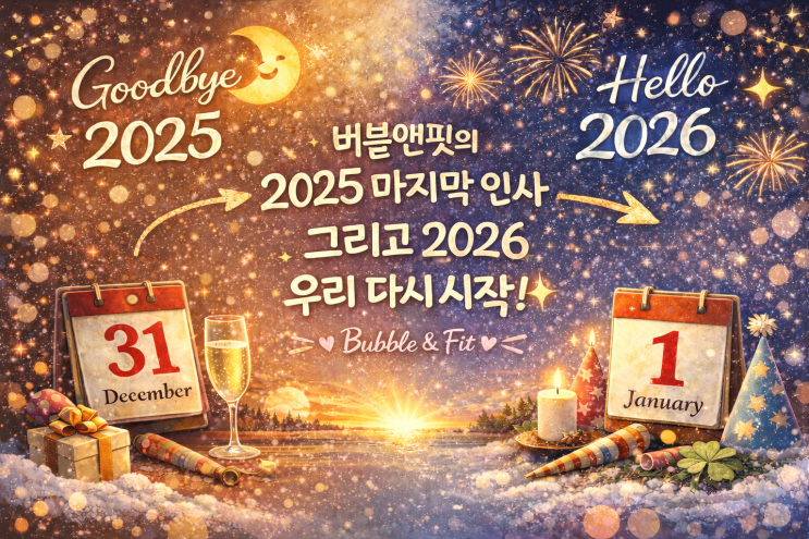  2025 보내고 2026 맞이하는 버블앤핏의 작은 인사