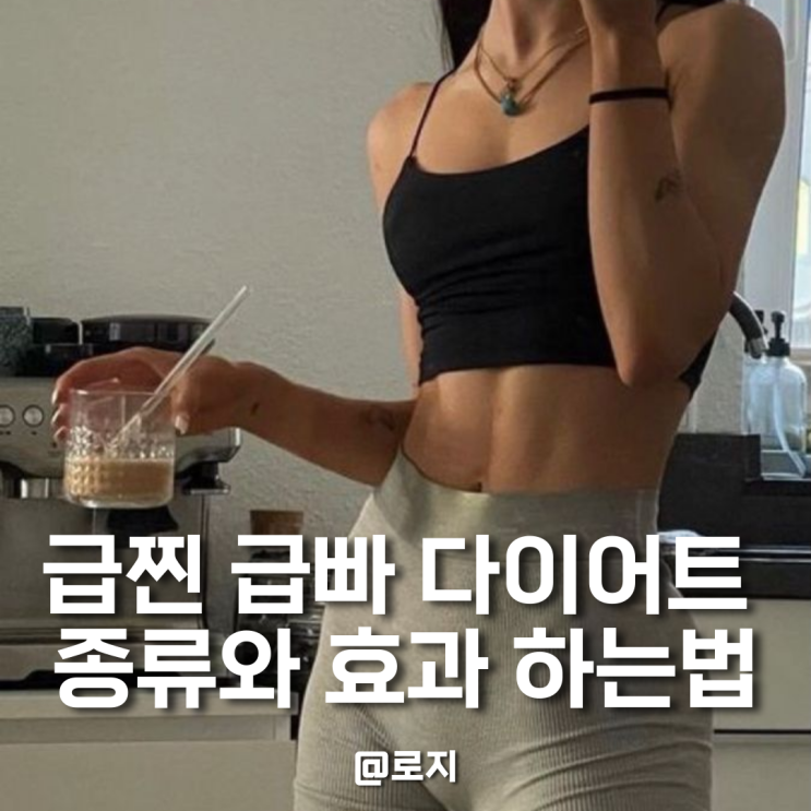  단기간 다이어트 종류 효과 특징