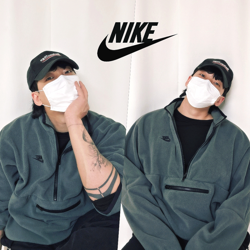 나이키 클럽 후리스 집업 폴라티 후기, 겨울 필수템 인정