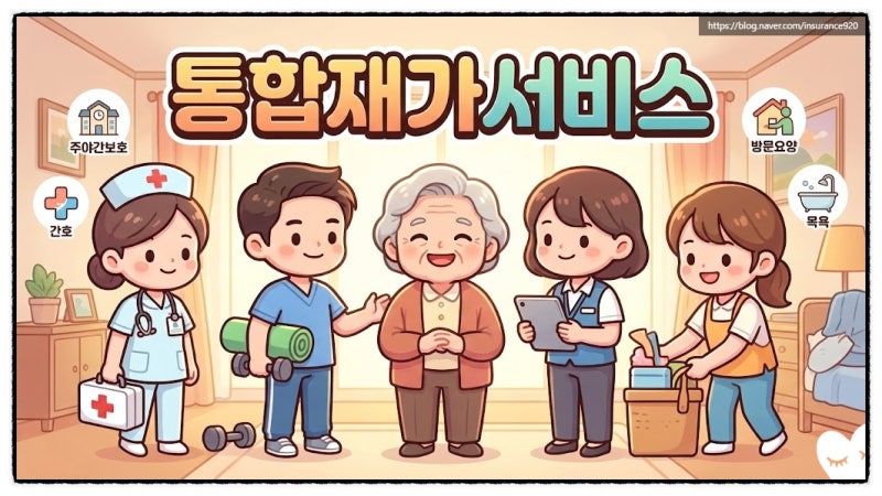 병원 시설 입원 없이 집에서 전문 케어 받는 법 통합재가서비스