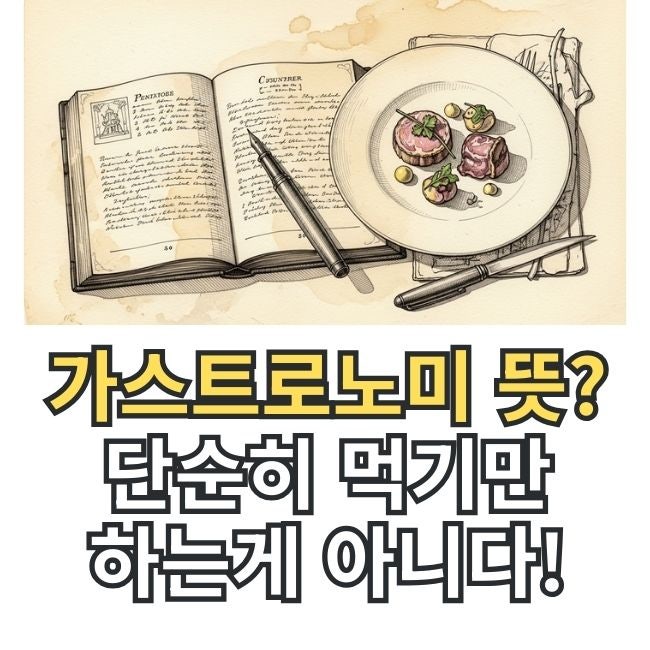 가스트로노미 뜻은? 음식과 예술을 잇는 미식학의 세계