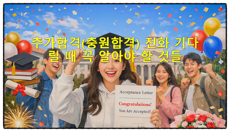  추가합격(충원합격) 전화 기다릴 때 꼭 알아야 할 것들