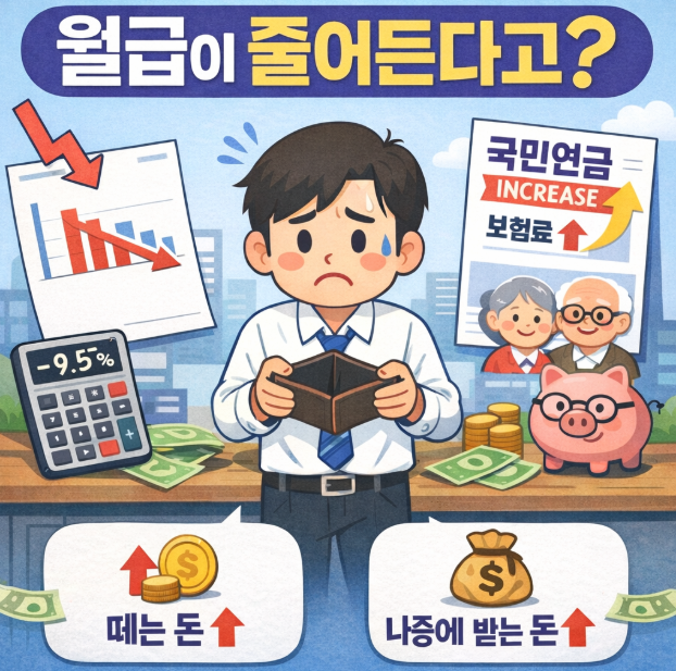  2026년부터 월급이 줄어든다? 국민연금 인상, 진짜 이유 정리
