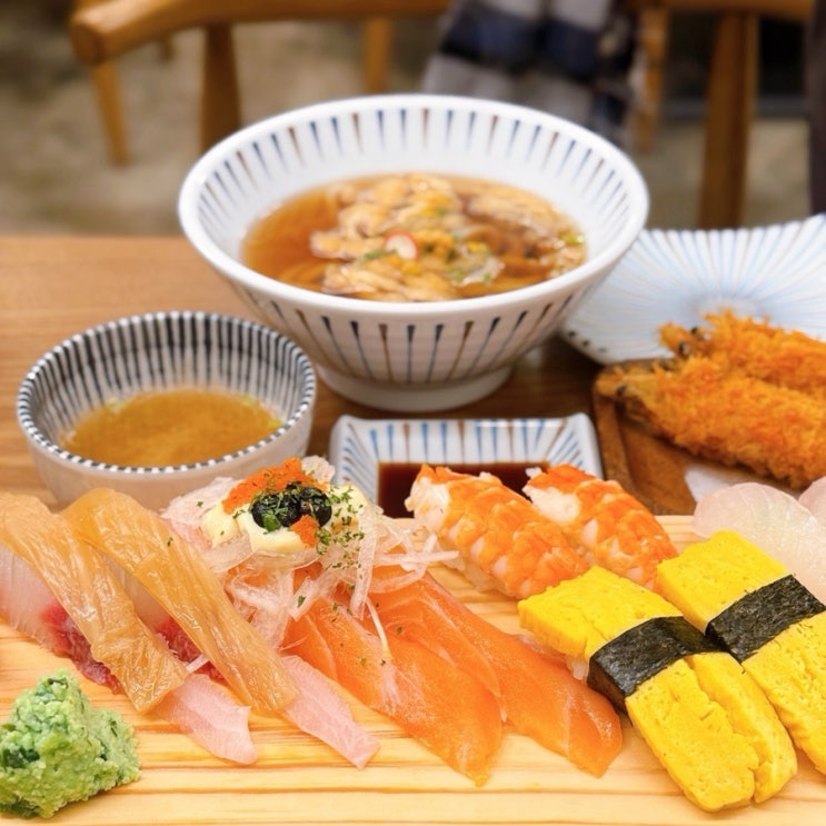  금천구독산동초밥맛집 칸스시0813 회 길이부터 남다른 초밥 런치정식