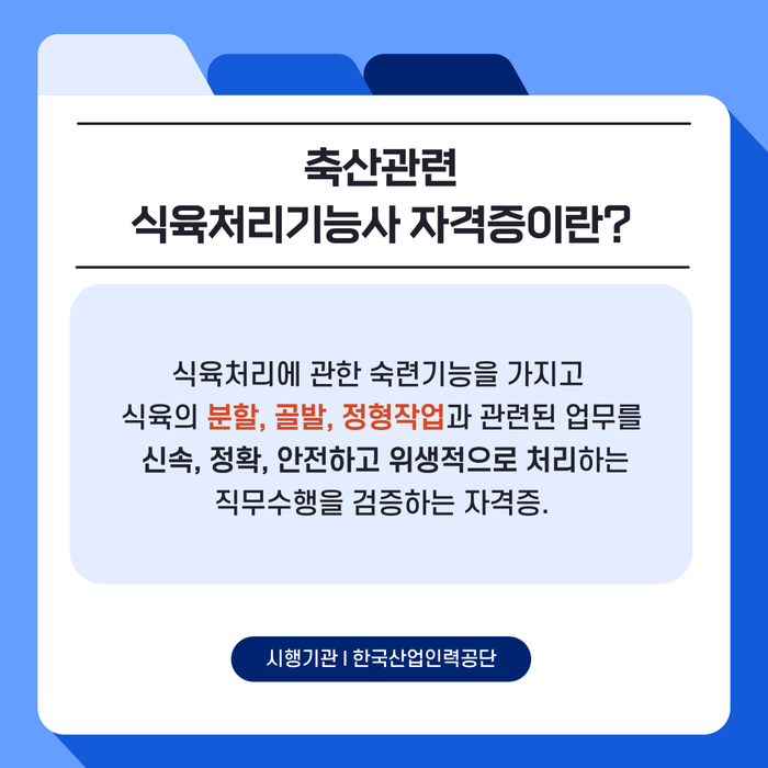 식육처리기능사 자격증 취득 필기, 실기, 합격 총정리