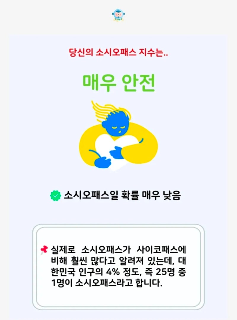 사이코패스, 소시오패스, 나르시시스트 테스트 링크(반사회적 성격장애, 반사회적 인격장애)