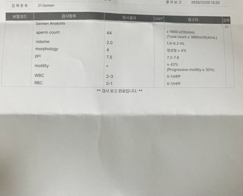 [정계정맥류] 정계정맥류 수술 후기 1년후 전후비교 난임 정액검사 후기