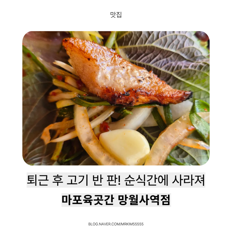  의정부 망월사역 맛집 고깃집 추천, 마포육곳간 망월사역점 후기