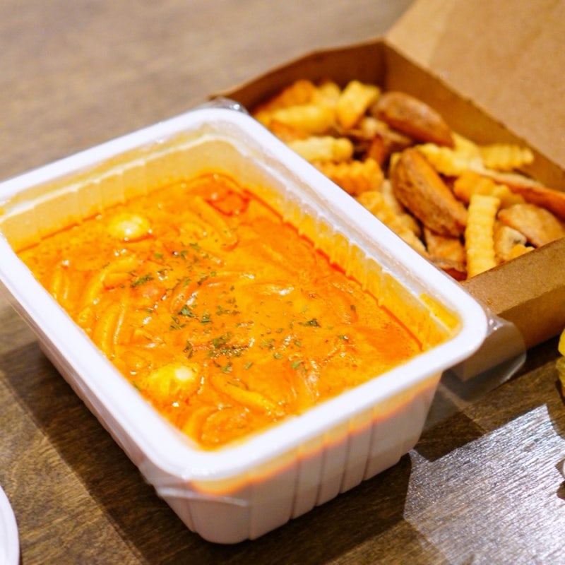 배떡 로제떡볶이 누들밀떡 보통맛 맵기 포장 맛 후기