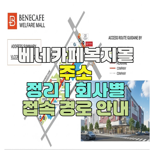  베네카페복지몰 주소 정리｜회사별 접속 경로 안내