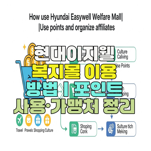 현대이지웰 복지몰 이용 방법｜포인트 사용·가맹처 정리