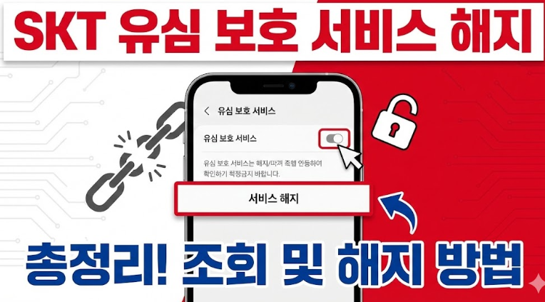 SKT 유심 보호 서비스 해지 방법 총정리