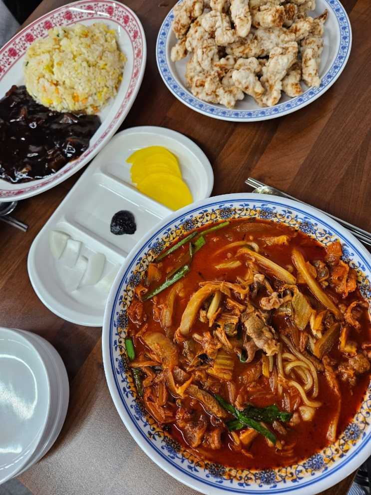  안산고잔동중국집 두가지소스 탕수육 맛 교동짬뽕1986 안산점