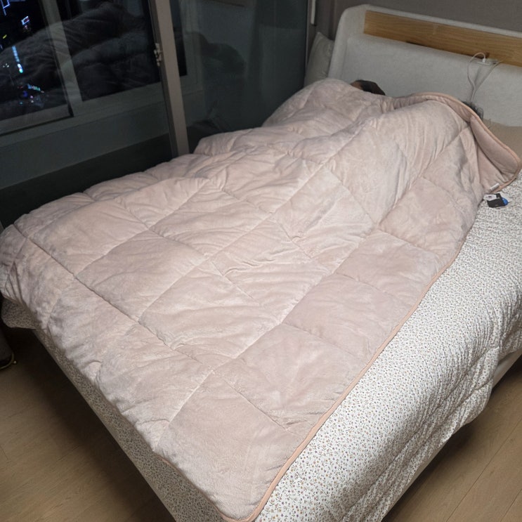  그래핀솜 극세사 이불 겨울용 차렵이불 따뜻한 발열 이불 후기