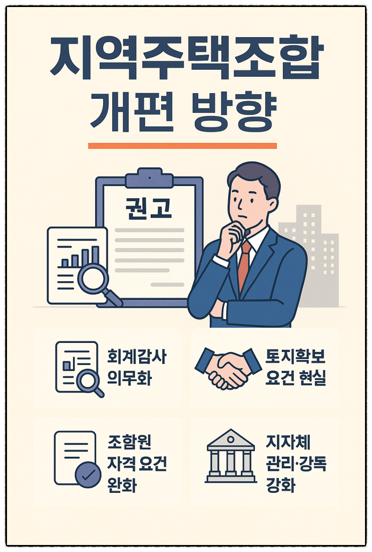  국토부와 권익위가 바라보는 지역주택조합 개편 방향: 2025년 11월 제도개선 권고 해설