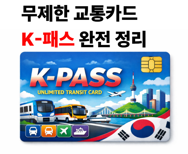  월 6만원 절약 가능? K-패스 무제한 혜택 한눈에 정리!