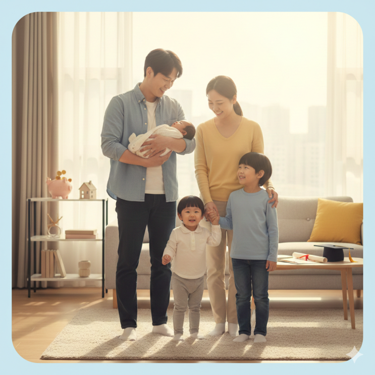 [2026년 다자녀 혜택] 아이 2명이면 끝! 지원금/청약/자동차 세금 총정리 (왕초보 가이드)