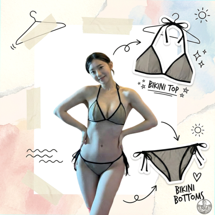  치어리더 김나연 비키니, 비나제이 착용샷... 누드톤의 반전 매력
