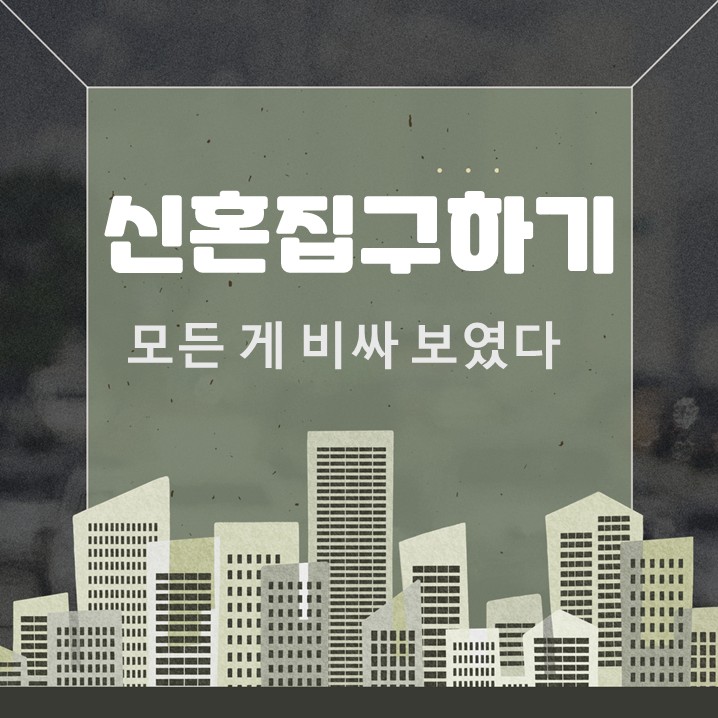  신혼집 구하기 모든 게 비싸 보였다