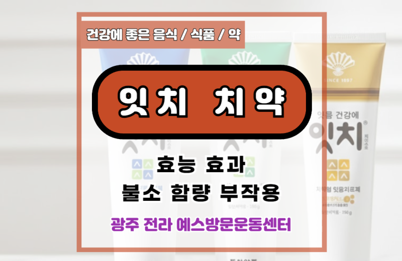 의약품 치약으로 유명한 잇치 치약 효능 효과 불소 함량 부작용