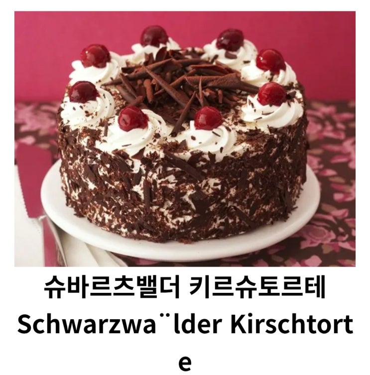  독일 전통의 스펀지 초콜릿 케이크.jpg