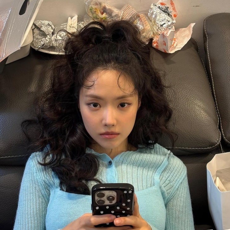  손나은 긴머리 히피펌 앞머리 ! 힙한 여자 굵은 긴머리펌