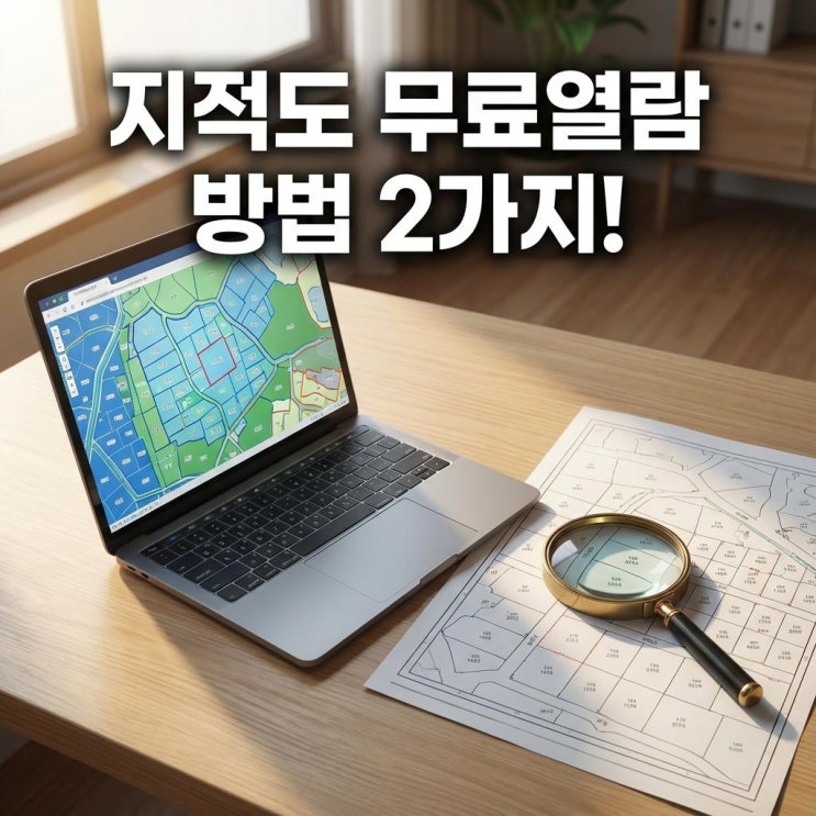  지적도 무료열람 방법 2가지! 땅모양 확인과 맹지 뜻 (토지이음 네이버 지도)