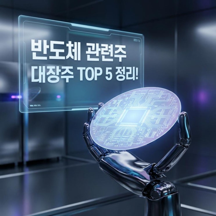  반도체 관련주 대장주 TOP 5 정리! AI HBM 온디바이스AI 수혜주 (삼성전자 엔비디아)