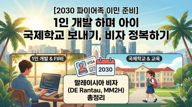  파이어족 말레이시아 이민 준비: MM2H부터 DE Rantau 비자까지 총정리 (2025 최신판)