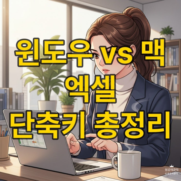  맥 엑셀 단축키, 윈도우와 비교 완벽 정리 (2026)