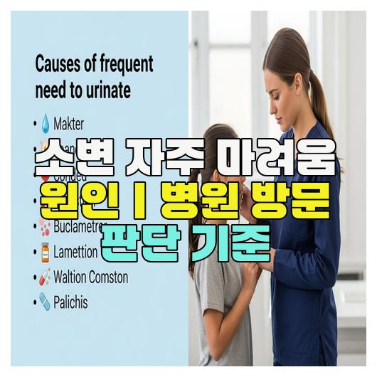  소변 자주 마려움 원인｜병원 방문 판단 기준
