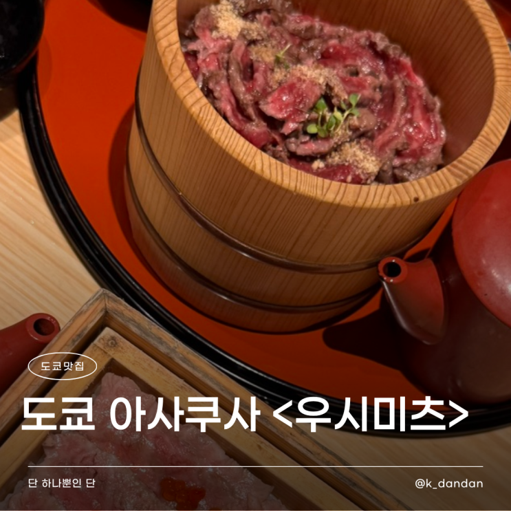  도쿄 아사쿠사 맛집 | 강남이 추천한 스테이크 덮밥 <우시미츠>