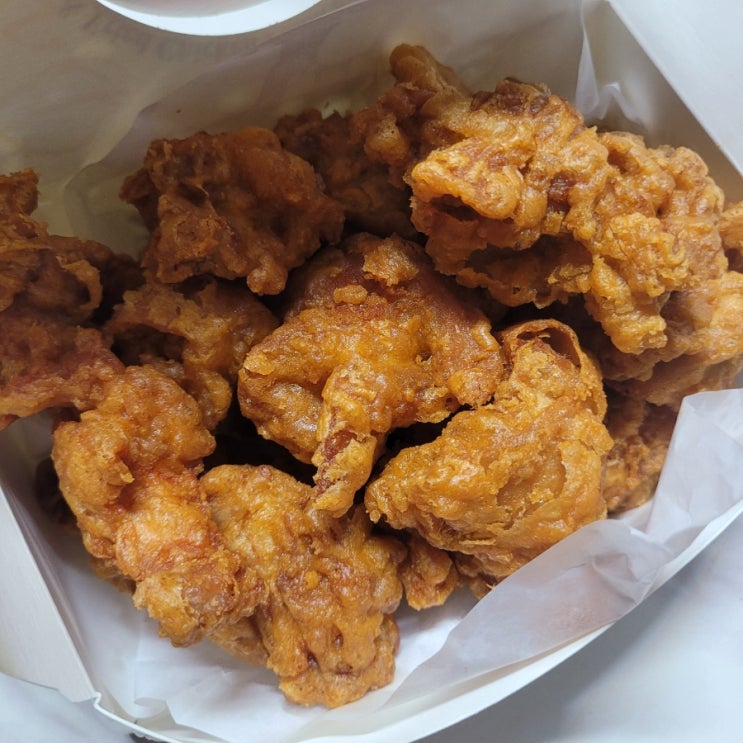  강동역맛집: [멕시칸치킨] '순살후라이드' 후기/ 상생페이백 배달시켰어요! 맛있어요!