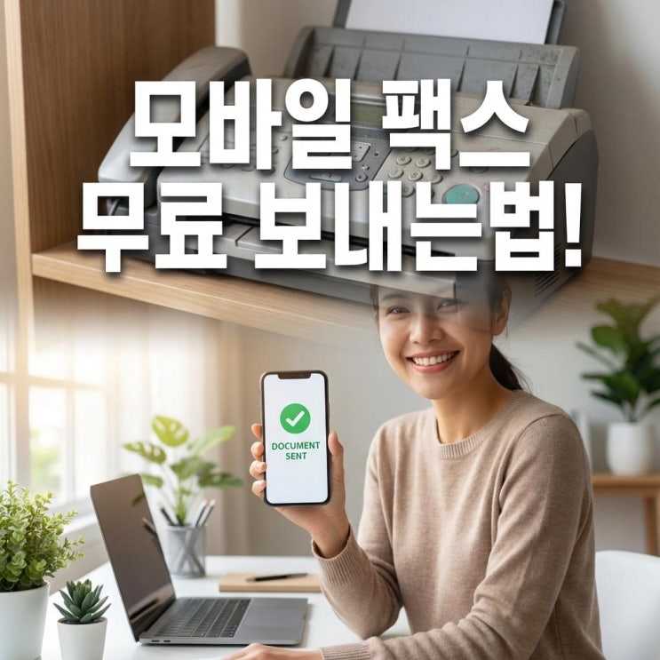 모바일 팩스 무료 보내는법! 스마트폰으로 관공서 서류제출 1분 컷 (MMS 팩스)