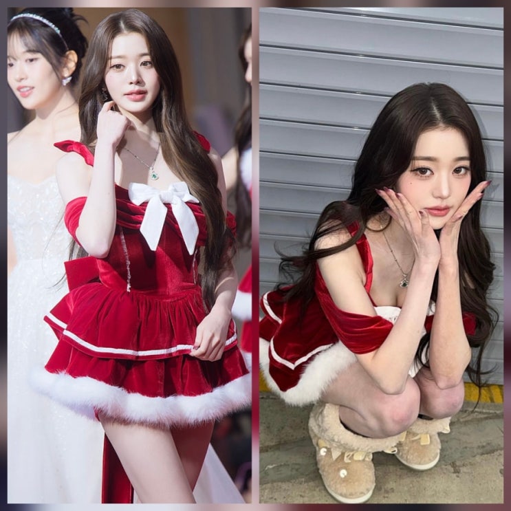 아이브 장원영 산타 걸 근황 인스타