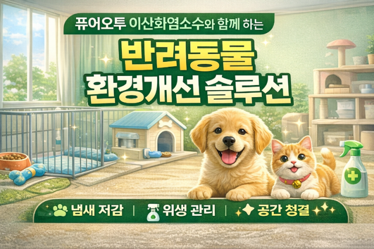  반려동물과 함께하는 공간, 환경이 바뀌면 삶의 질이 달라집니다