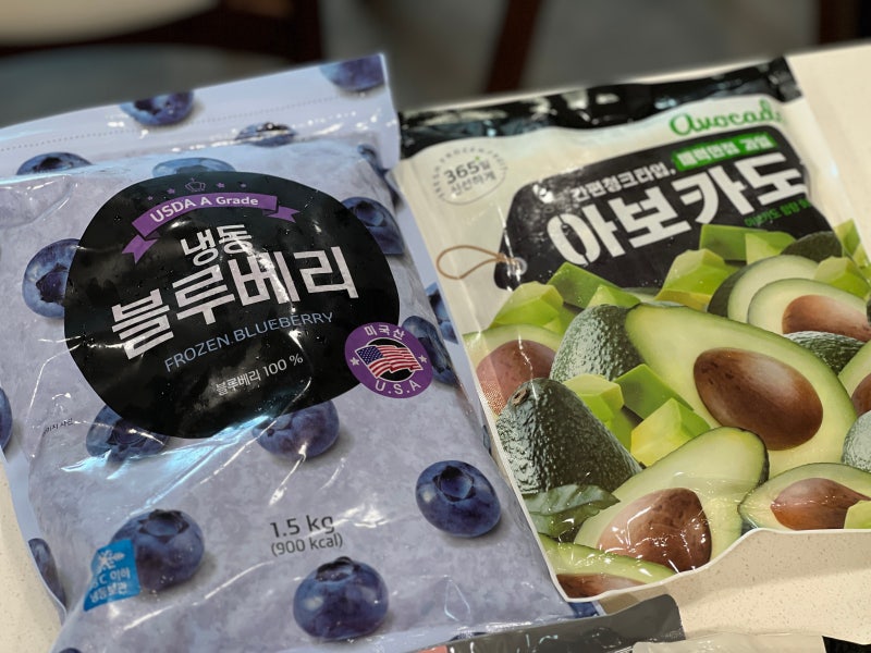 마켓컬리 냉동 블루베리 아보카도 후기, 김강우 스무디